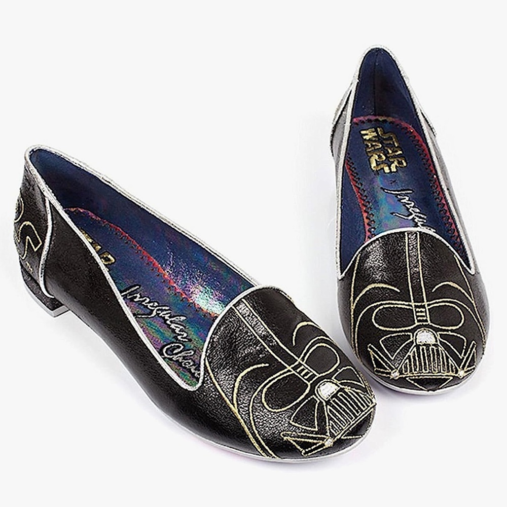 Irregular Choice Star Wars Darth Vader I‎ Am Your Father Flat Loafer Black 8.5